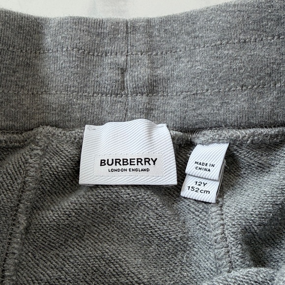 Burberry London Check Panel Cotton Jogging Joggers Pant Boys Size 12 - Picture 11 of 16